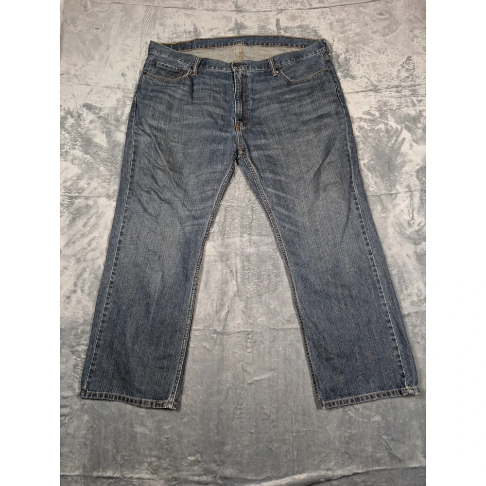 Levis 559 Mens Relaxed Straight Fit Blue Med Wash Jeans Sz 42x30